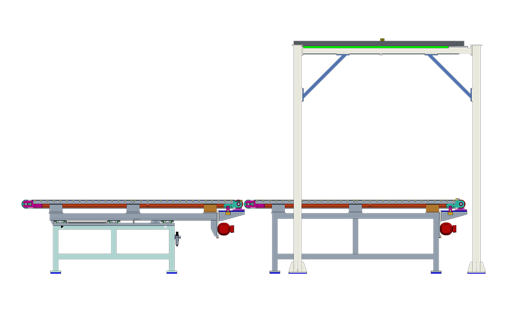 Optical centering conveyor